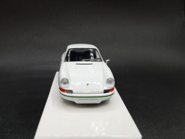 PORSCHE 911 CARRERA RS 2.7 GRAND PRIX WHITE WITH GREEN LIVERY MINI GT 1/64 EME – Image 4
