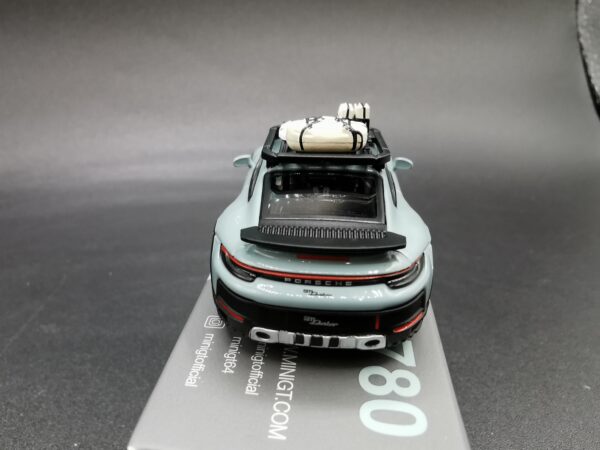 PORSCHE 911 DAKAR SHADE GREEN METALLIC LHD MINI GT 1/64 EME – Image 6