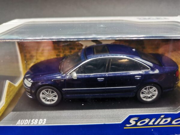 AUDI S8 D3 NIGHT BLUE PEARL SOLIDO 1/43 EME