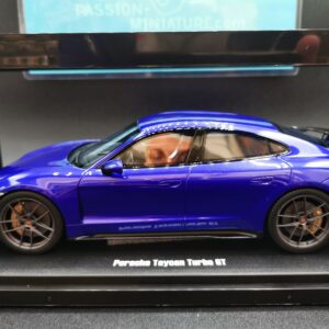 PORSCHE TAYCAN TURBO GT BLUE GT SPIRIT 1/18 EME