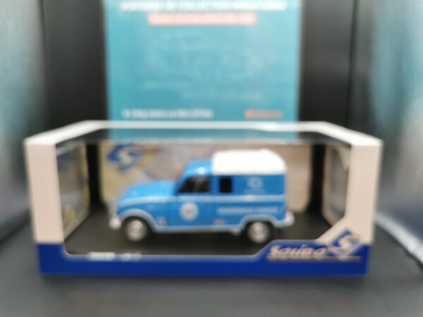 RENAULT 4L F4 GORDINI SERVICE 1976 BLEU ET BLANC SOLIDO 1/18 EME – Image 11