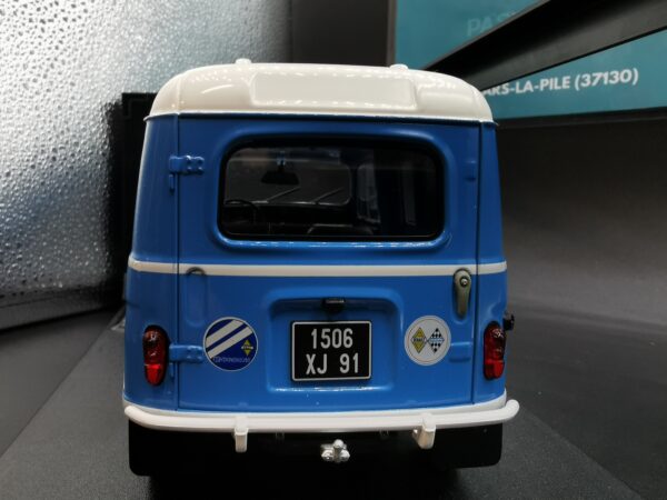 RENAULT 4L F4 GORDINI SERVICE 1976 BLEU ET BLANC SOLIDO 1/18 EME – Image 6