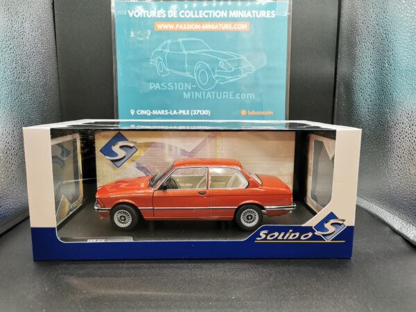 BMW 323I E21 KASTANIENROT METALLIC 1980 SOLIDO 1/18 EME – Image 2