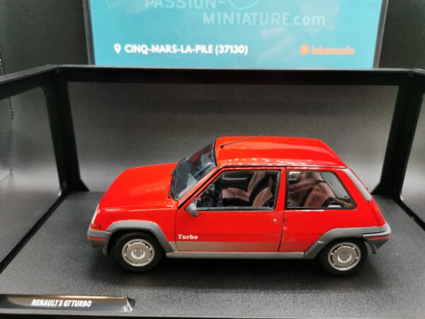 RENAULT 5 GT TURBO MK1 ROUGE VIF 1985 SOLIDO 1/18 EME