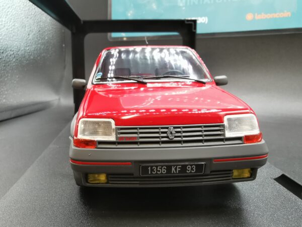 RENAULT 5 GT TURBO MK1 ROUGE VIF 1985 SOLIDO 1/18 EME – Image 5