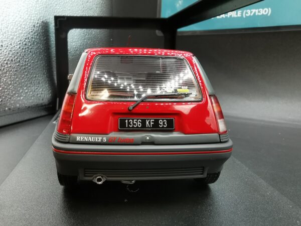 RENAULT 5 GT TURBO MK1 ROUGE VIF 1985 SOLIDO 1/18 EME – Image 6