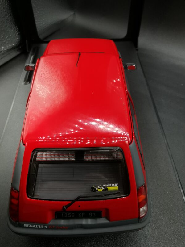 RENAULT 5 GT TURBO MK1 ROUGE VIF 1985 SOLIDO 1/18 EME – Image 7