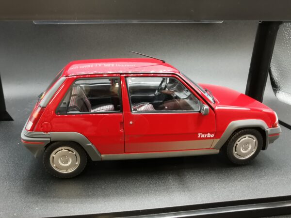 RENAULT 5 GT TURBO MK1 ROUGE VIF 1985 SOLIDO 1/18 EME – Image 8
