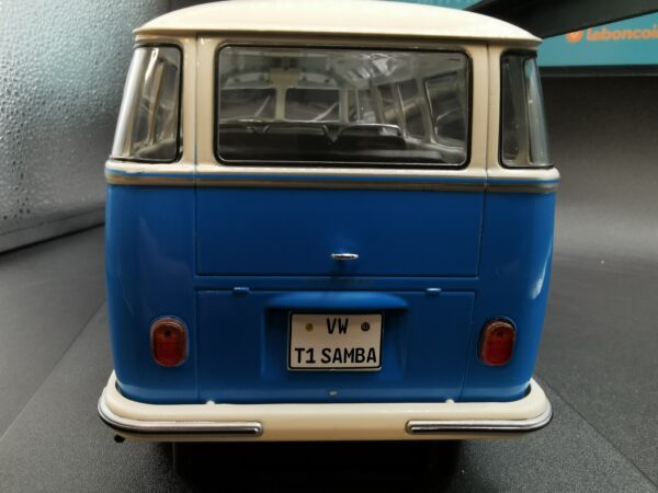 VOLKSWAGEN T1 SAMBA BABY BLUE/WHITE 1962 SOLIDO 1/18 EME – Image 7