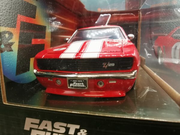 CHEVROLET CAMARO 1969 RED FAST & FURIOUS JADA 1/24 EME – Image 5