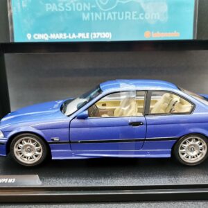 BMW E36 COUPE M3 BLUE 1990 SOLIDO 1/18 EME