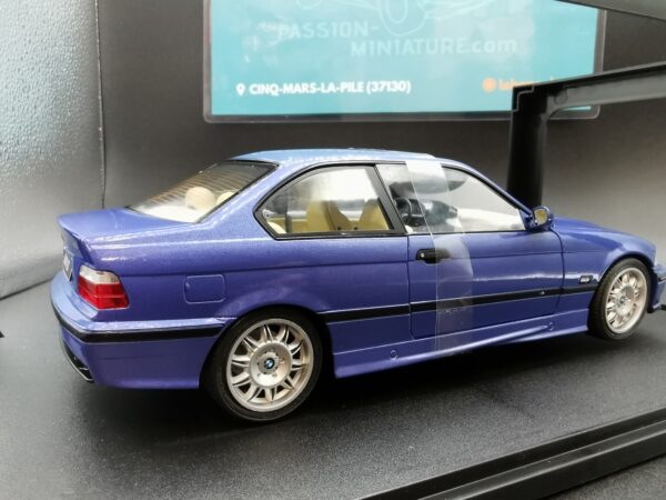 BMW E36 COUPE M3 BLUE 1990 SOLIDO 1/18 EME – Image 8