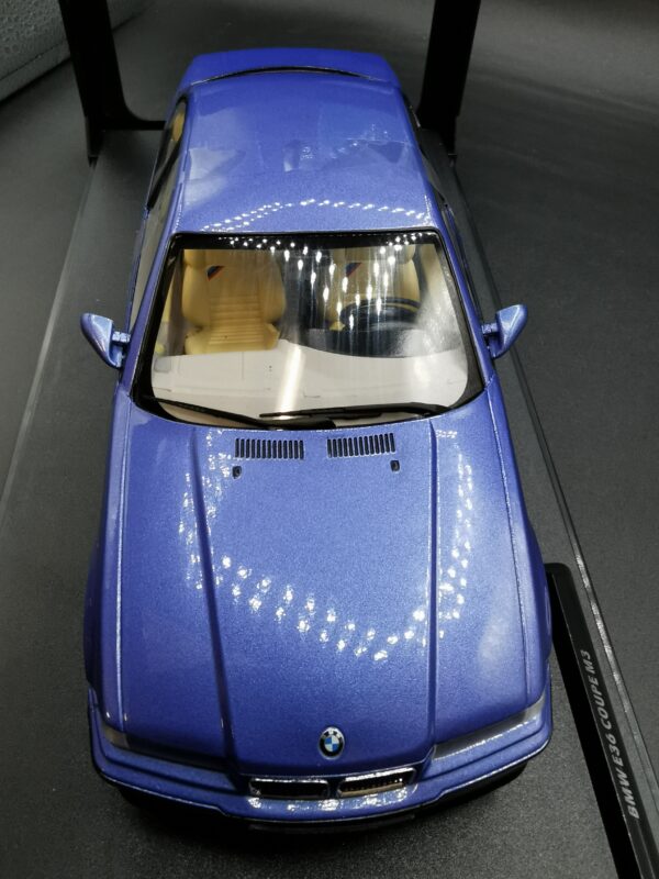 BMW E36 COUPE M3 BLUE 1990 SOLIDO 1/18 EME – Image 10