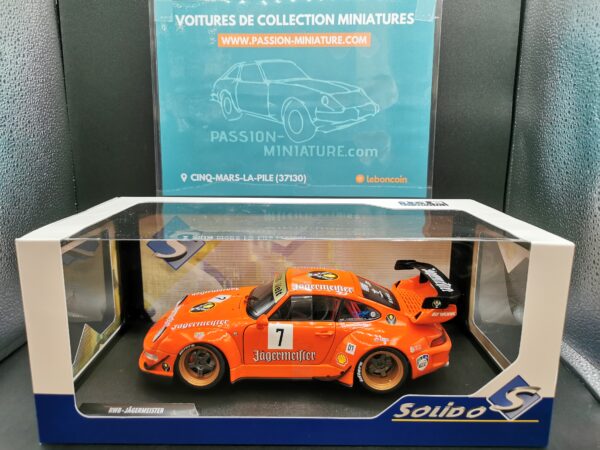 PORSCHE 911 RWB JAGERMEISTER ORANGE 2020 SOLIDO 1/18 EME – Image 2