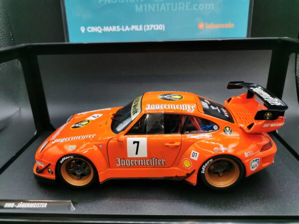 PORSCHE 911 RWB JAGERMEISTER ORANGE 2020 SOLIDO 1/18 EME