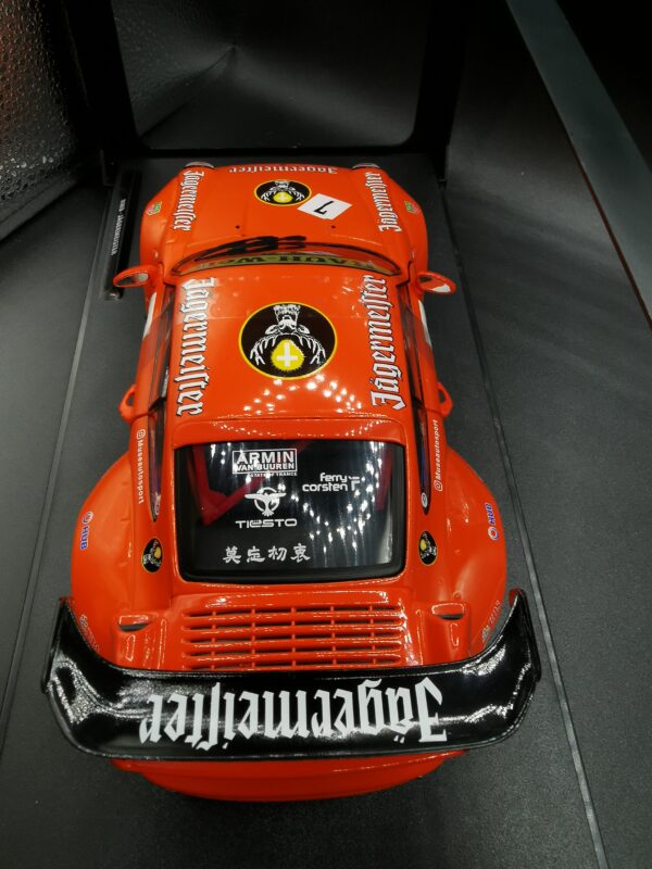PORSCHE 911 RWB JAGERMEISTER ORANGE 2020 SOLIDO 1/18 EME – Image 7