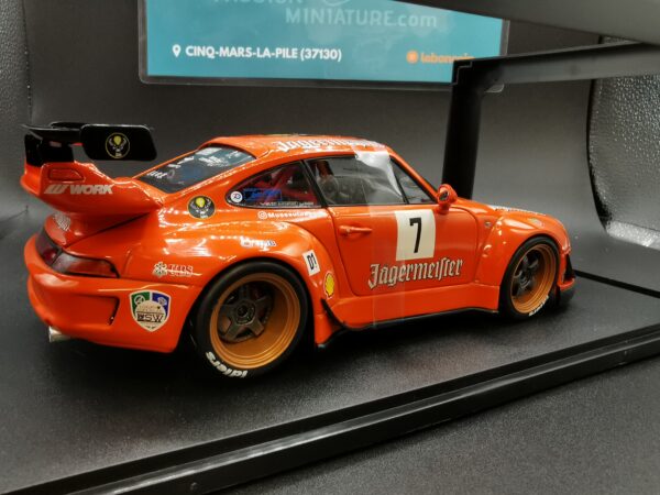 PORSCHE 911 RWB JAGERMEISTER ORANGE 2020 SOLIDO 1/18 EME – Image 8
