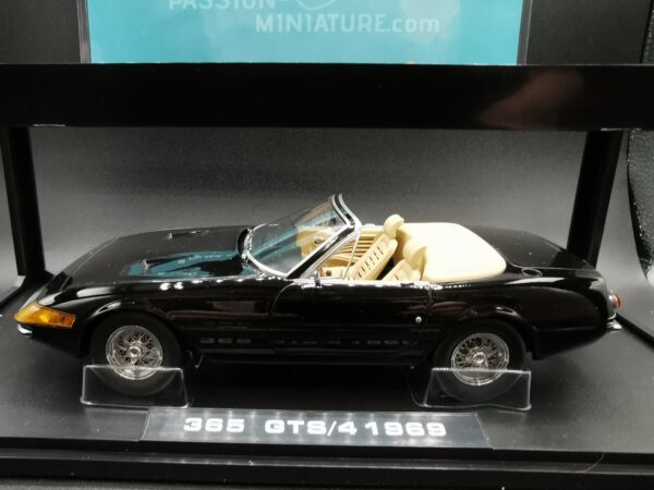 FERRARI 365 GTS DAYTONA SPYDER 1969 NOIRE MIAMI VICE KKSCALES 1/18 EME
