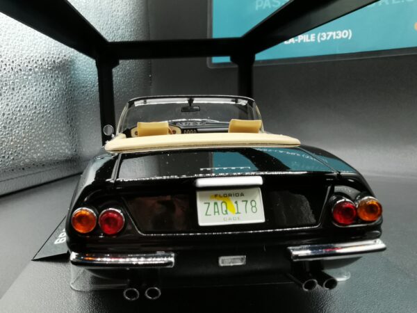 FERRARI 365 GTS DAYTONA SPYDER 1969 NOIRE MIAMI VICE KKSCALES 1/18 EME – Image 6