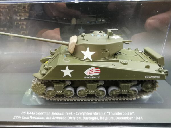 M4A3 SHERMAN US THUNDERBOLT IV BELGIQUE 1944 MILITARIA 1/43 EME