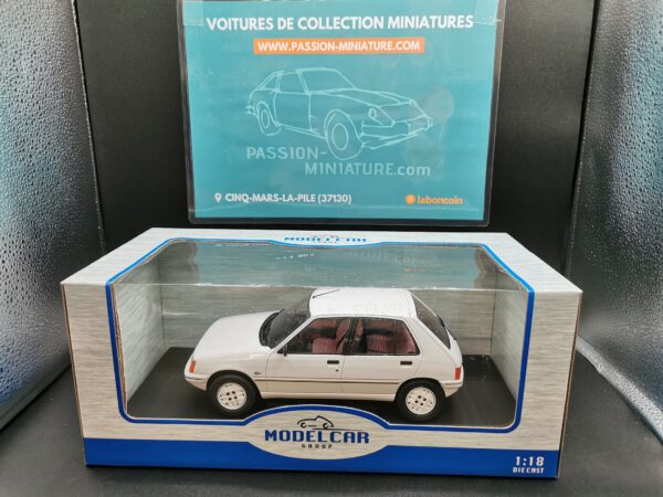 PEUGEOT 205 LACOSTE WHITE 1984 MODELCAR 1/18 EME – Image 2