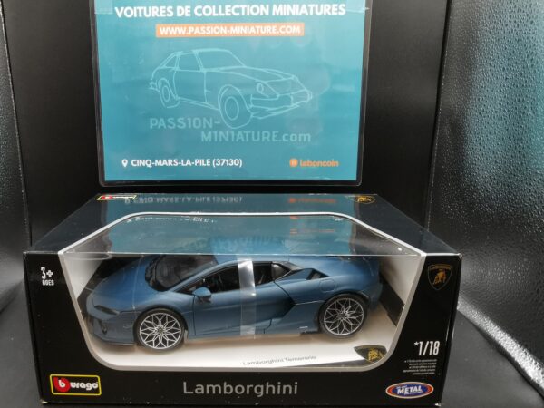 LAMBORGHINI TEMERARIO 2024 BLEU BURAGO 1/18 EME – Image 2