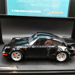 PORSCHE 911 964 TURBO BLACK 1990 SOLIDO 1/18 EME