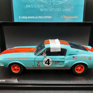 FORD MUSTANG SHELBY GT500 GULF RACING TRIBUTE 1967 SOLIDO 1/18 EME