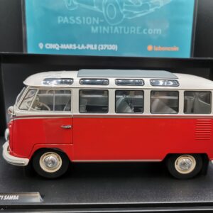 VOLKSWAGEN T1 SAMBA RED/WHITE 1962 SOLIDO 1/18 EME
