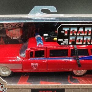 CADILLAC ECTO 1 X TRANSFORMERS RED JADA 1/32 EME