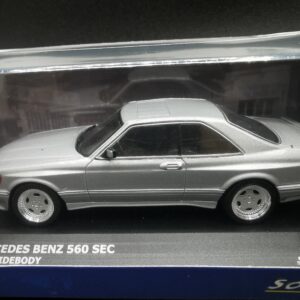 MERCEDES BENZ 500 SEC AMG WIDEBODY SILVER SOLIDO 1/43 EME