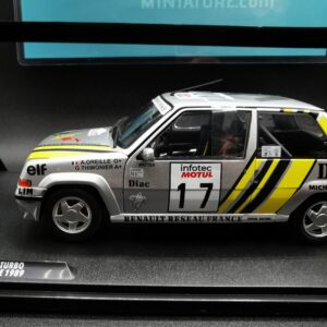 RENAULT 5 GT TURBO TOUR DE CORSE 1989 SOLIDO 1/18 EME