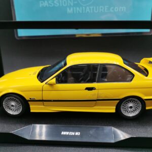 BMW E 36 M3 COUPE DAKAR YELLOW SOLIDO WORKS 1991 1/18 EME