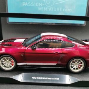 FORD SHELBY MUSTANG GT 500 KR METALLIC PURPLE & WHITE STRIPE 2023 SOLIDO WORKS 1/18 EME