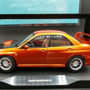 SUBARU IMPREZA WRX STI SOLIDO WORKS ORANGE METALLIC 2003 1/18 EME