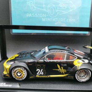 TOYOTA GR 86 WITH LIBERTY WALK BODY KIT BLACK & GOLD 2024 SOLIDO 1/18 EME