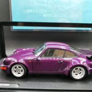 PORSCHE 911 964 TURBO VIOLET BLUE METALLIC 1990 SOLIDO 1/18 EME