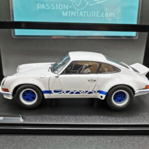 PORSCHE 911 RSR WHITE/BLUE CARRERA STRIPES 1973 SOLIDO 1/18 EME