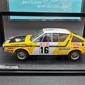RENAULT 17 RALLYE DU MAROC 1976 PRIVE/TILBERT NO16 SOLIDO COMPETITION 1/18 EME