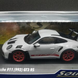PORSCHE 911 992 GT3 RS ICE GREY METALLIC & RED SOLIDO 1/43 EME