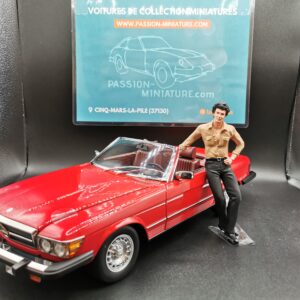 MERCEDES BENZ 450 SL R 107 1985 RED SERIE DALLAS KKSCALE 1/12 EME