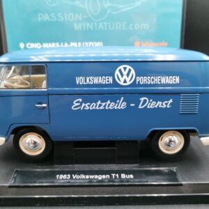 VOLKSWAGEN T1 FOURGON 1963 BLUE WELLY 1/18 EME