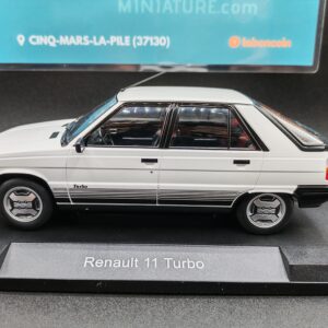 RENAULT 11 TURBO 1985 BLANC MODELCAR 1/18 EME
