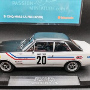 OPEL COMMODORE A RALLYE MONTE CARLOS 1971 MODELCAR 1/18 EME