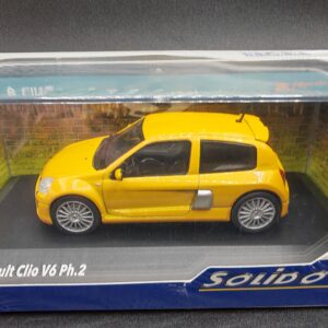 RENAULT CLIO V6 PH.2 JAUNE SIRIUS 2003 SOLIDO 1/43 EME