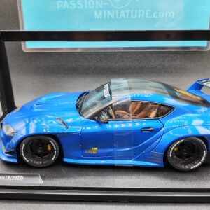 TOYOTA GR SUPRA LIBERTY WALK BODY KIT BLUE METALLIC 2025 SOLIDO 1/18 EME