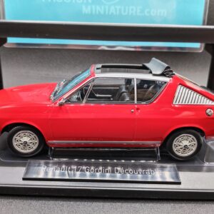 RENAULT 17 GORDINI DECOUVRABLE 1975 RED NOREV 1/18 EME