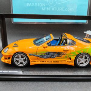 TOYOTA SUPRA MK4 ORANGE A80 FAST & FURIOUS 1 SOLIDO 1/18 EME