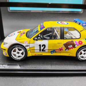 PEUGEOT 306 MAXI RALLYE CONDROZ 1997 NO 12 SOLIDO DIECAST MODEL CARS 1/18 EME