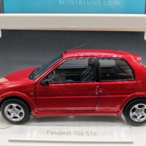 PEUGEOT 106 S16 1998 ROUGE LUCIFER 1/18 EME NOREV